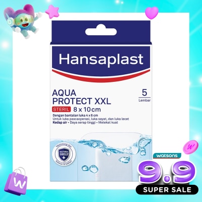 HANSAPLAST - Plester Tahan Air Aqua Protect XXL isi 5 P3K Waterproof image
