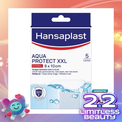 HANSAPLAST Plester Tahan Air Aqua Protect XXL isi 5 P3K Waterproof