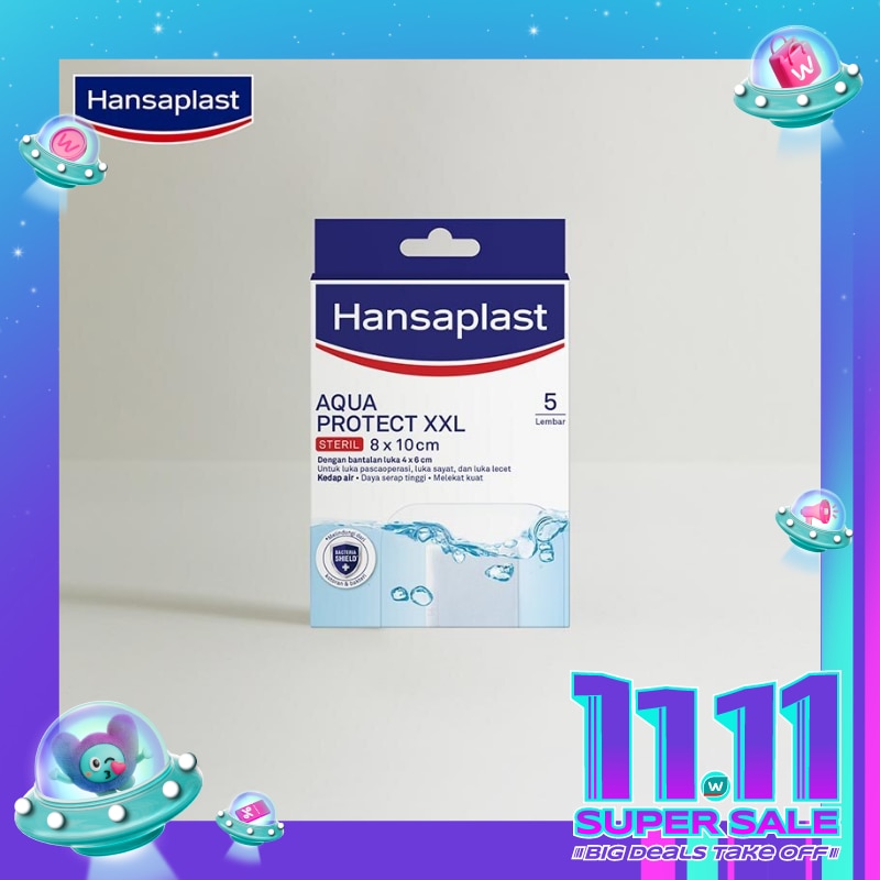 Hansaplast Aqua Protect Steril XXL 8 x 10cm 5pcs