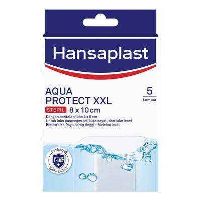 HANSAPLAST Hansaplast Aqua Protect Steril XXL 8 x 10cm 5pcs