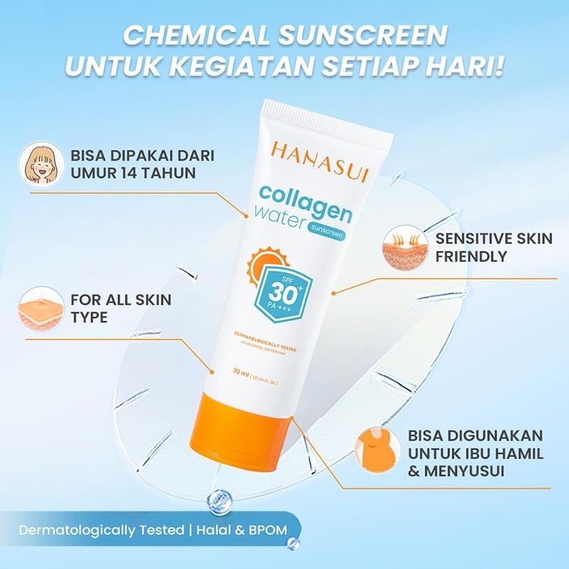 Hanasui Collagen Water Sunscreen SPF 30