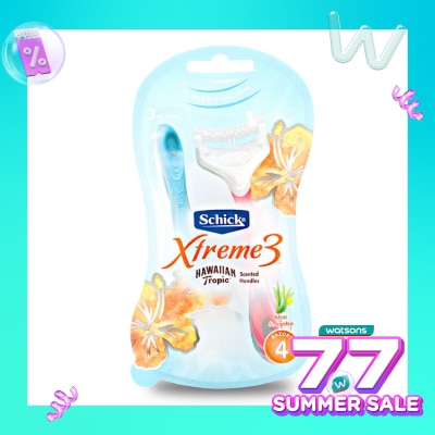 Schick Schick Intuition Extreme 3 Hawaiian Tropic 4's