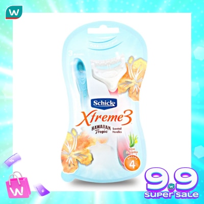 SCHICK Schick Intuition Extreme 3 Hawaiian Tropic 4's