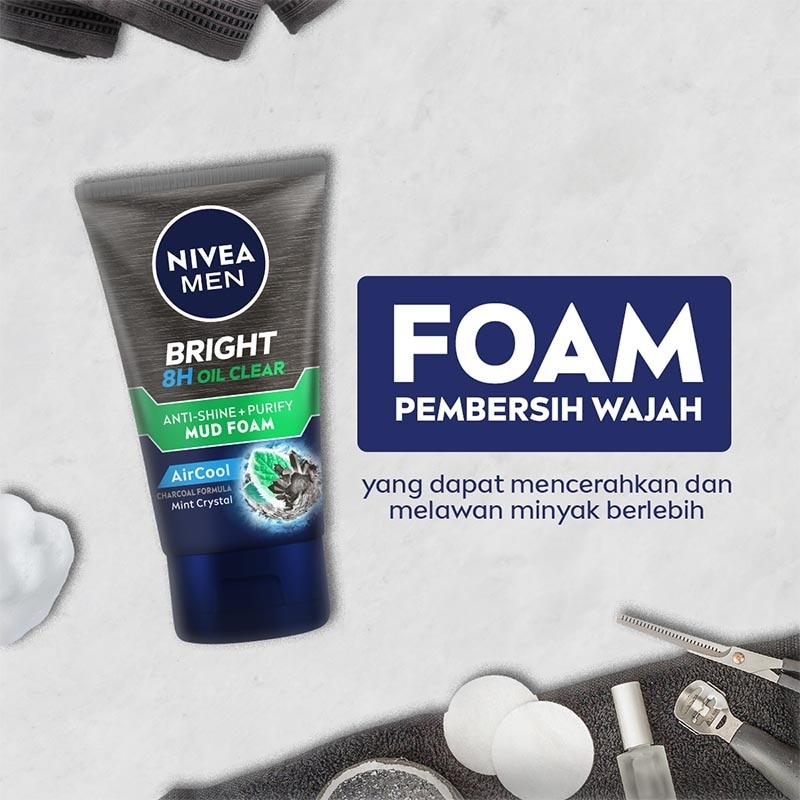 White 8Hr Oil Clear Anti-Shine Cooling Foam 100ml