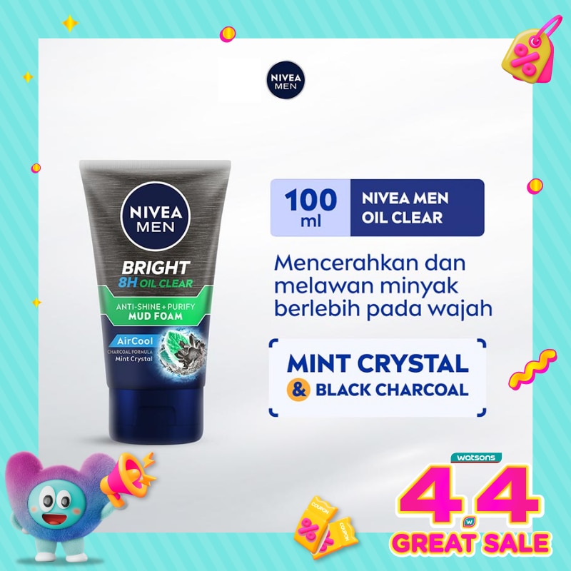 White 8Hr Oil Clear Anti-Shine Cooling Foam 100ml