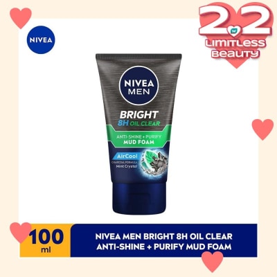 NIVEA White 8Hr Oil Clear Anti-Shine Cooling Foam 100ml