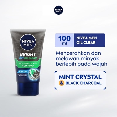NIVEA White 8Hr Oil Clear Anti-Shine Cooling Foam 100ml