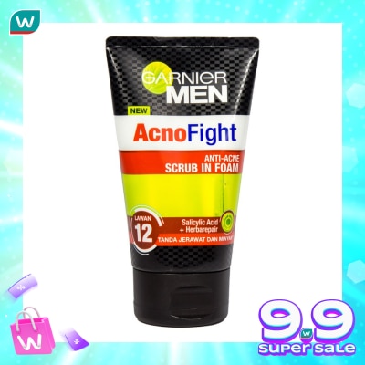 GARNIER Men Acno Fight Foam 6 In 1 Anti Acne 100ml