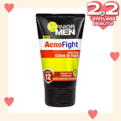 GARNIER Men Acno Fight Foam 6 In 1 Anti Acne 100ml