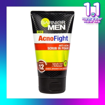 GARNIER Men Acno Fight Foam 6 In 1 Anti Acne 100ml