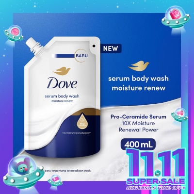 DOVE Dove Body Wash Moisture Renew Pouch 400ml