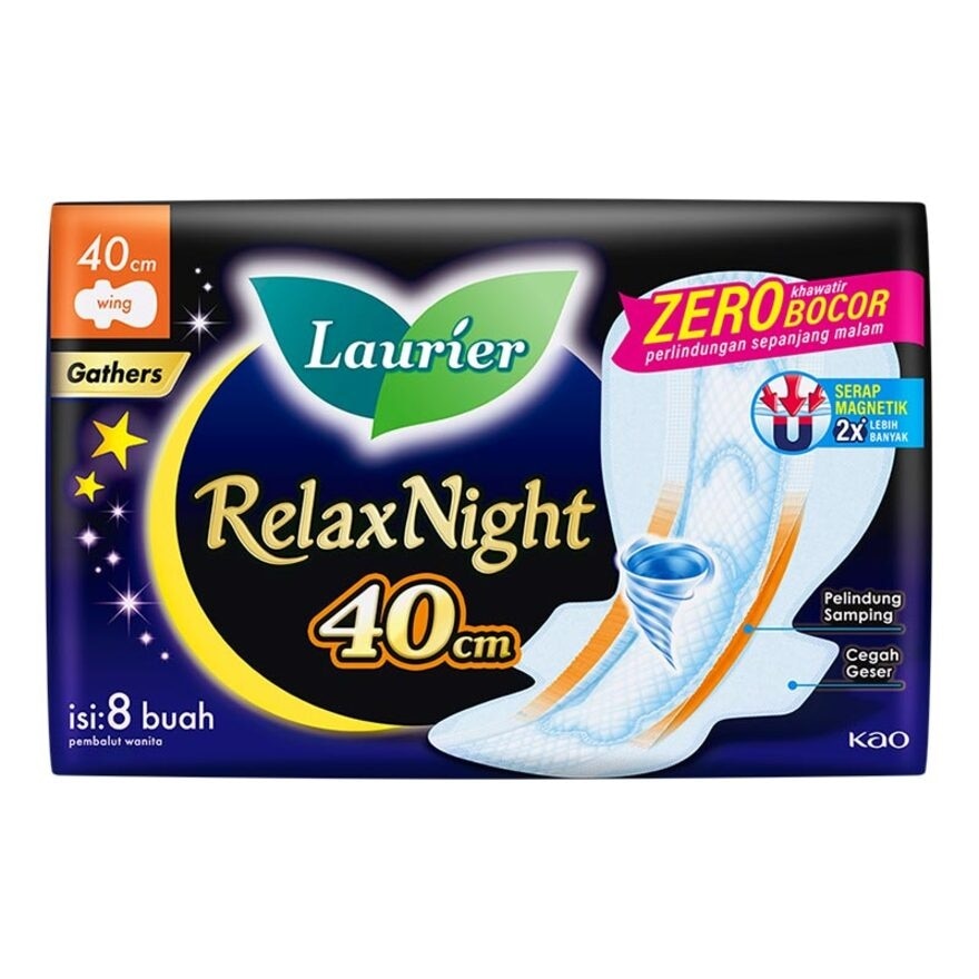 Relax Night With Gathers 40 cm 8 Pcs - Laurier Night