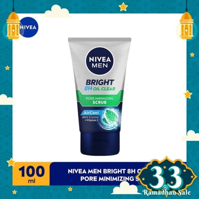 NIVEA Nivea MEN Bright Oil Clear Pore Minimizing Scrub 100mL