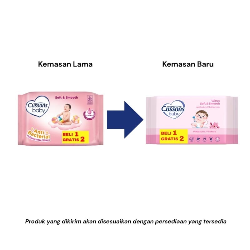 Cussons Baby Wipes Soft & Smooth 10'S