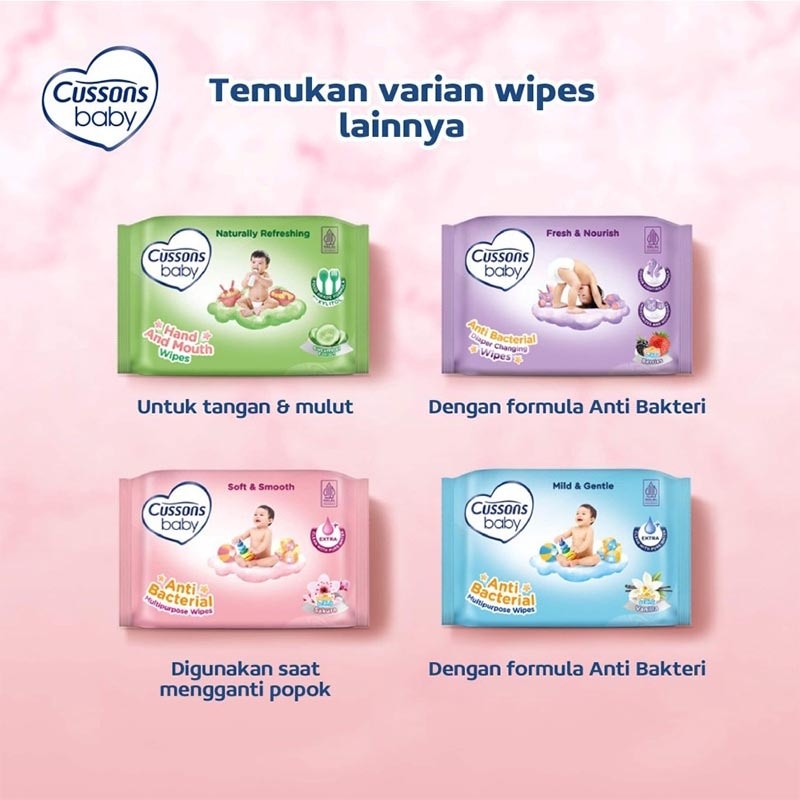 Cussons Baby Wipes Soft & Smooth 10'S