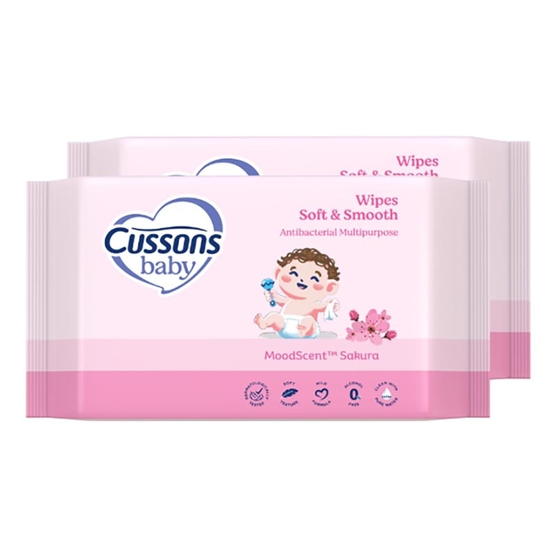 Cussons Baby Wipes Soft & Smooth 10'S