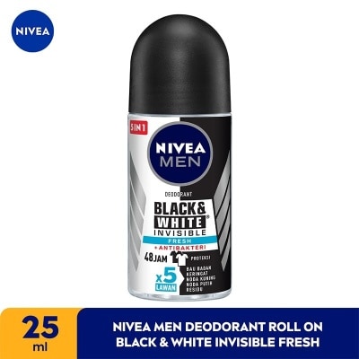 NIVEA Roll On Invisible Black &. White for Men 25ml