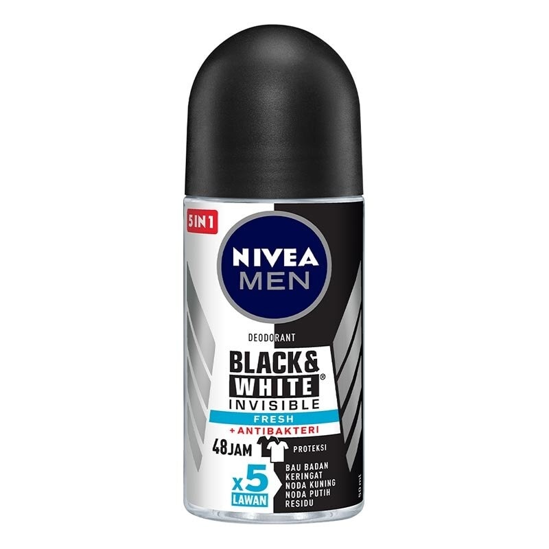 Nivea MEN Deodorant Invisible Black & White Roll-On 50mL