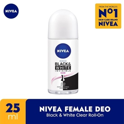 NIVEA Nivea Deodorant Invisible Black & White Roll-On 25mL (Female)