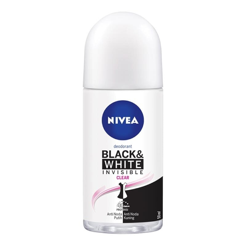 Nivea Deodorant Invisible Black & White Roll-On 50mL (Female)