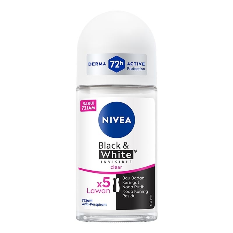 Nivea Deodorant  Roll On Black & White Invisible Clear 50ml