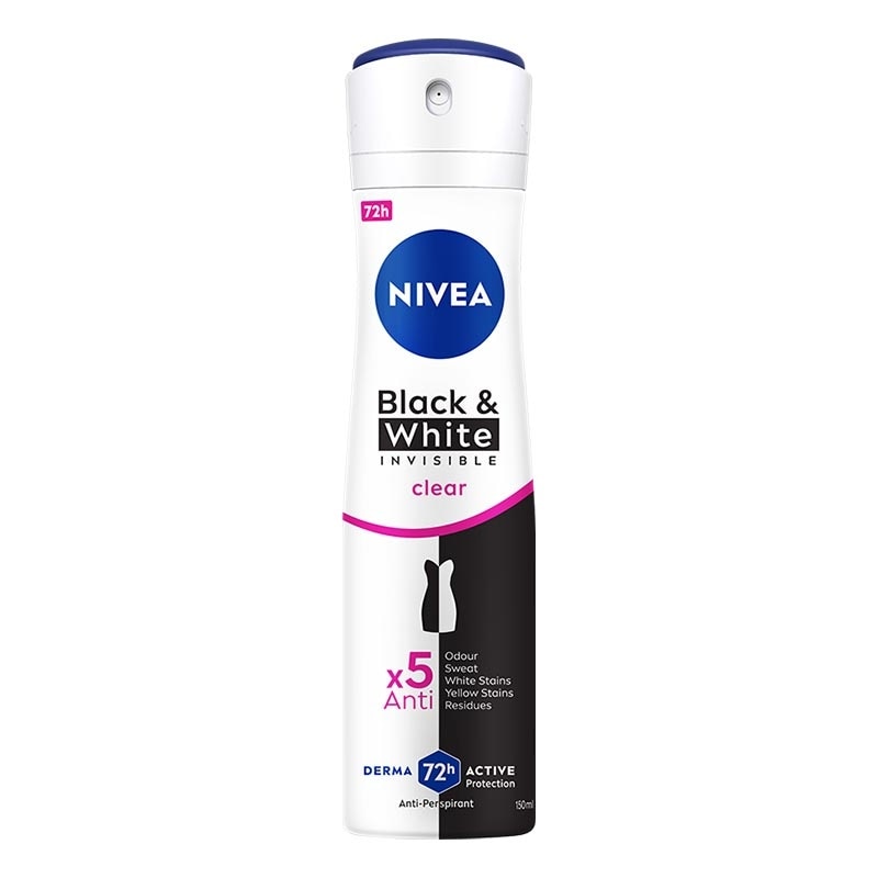 Nivea Deodorant Invisible Black & White Spray 150mL (Female)