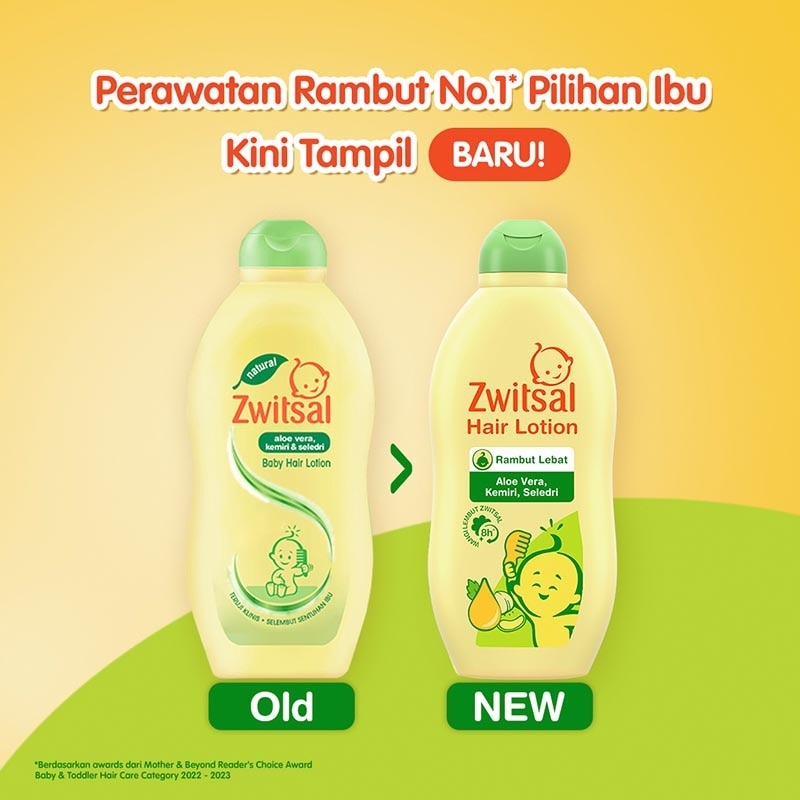 Zwitsal Baby Hair Lotion Natural Aloe Vera Kemiri Seledri 100ml