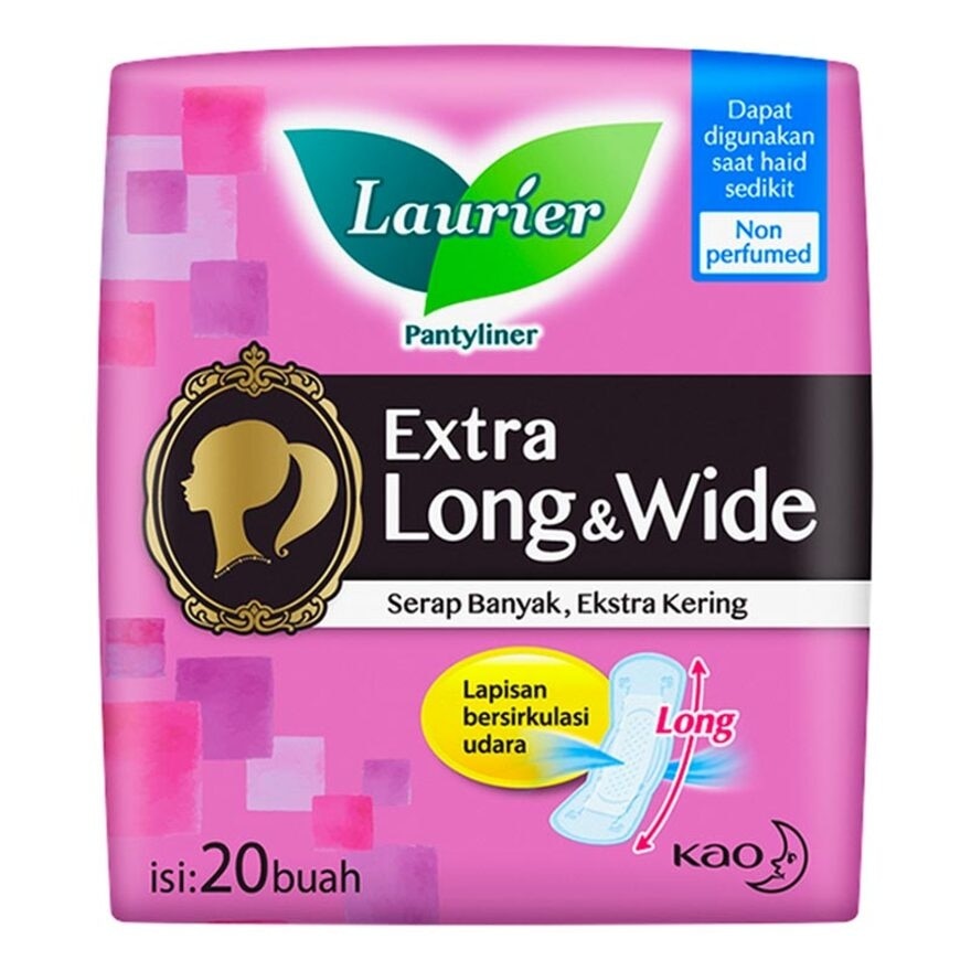 Laurier Pantyliner Long & Absorb (Non-Perfume) 20'S