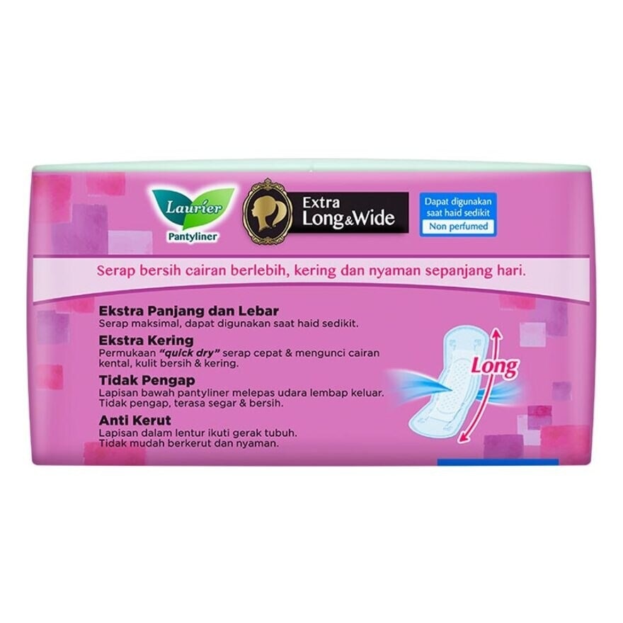 Panty Liner Fit Extra Long & Wide Absorb (Non-Perfume) 40s