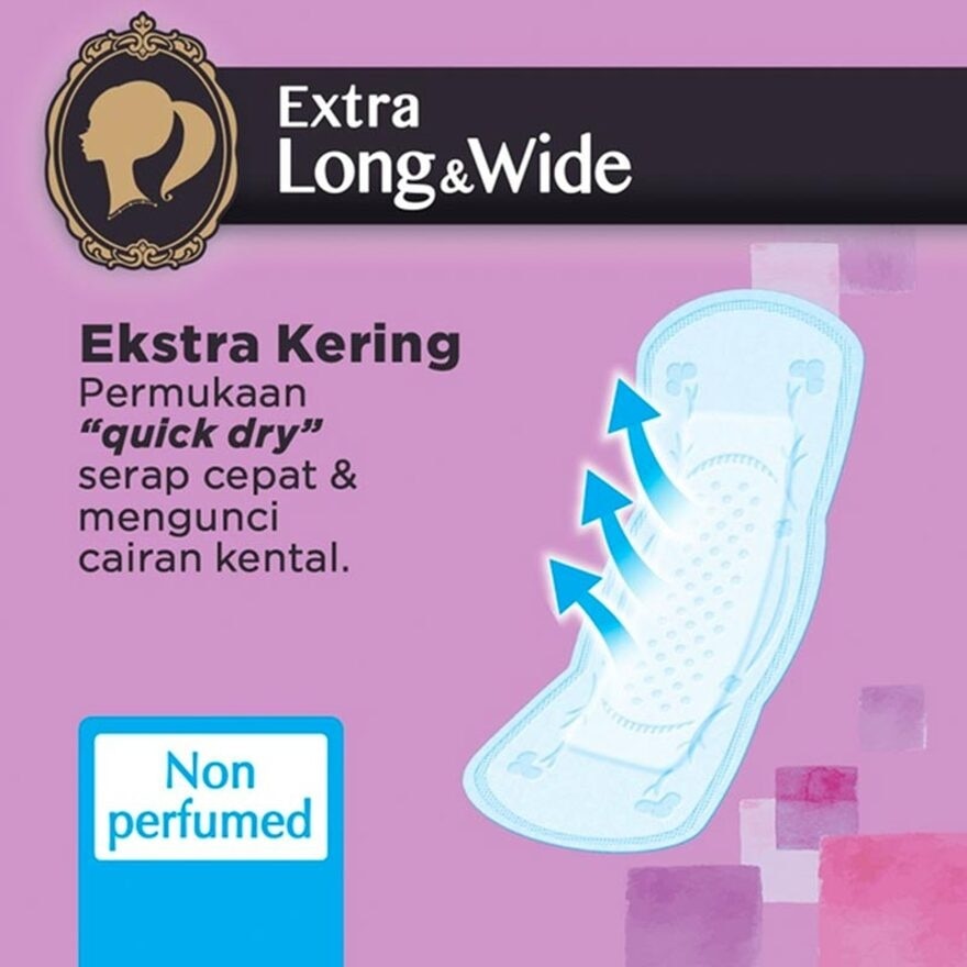 Panty Liner Fit Extra Long & Wide Absorb (Non-Perfume) 40s