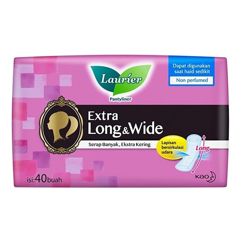 Panty Liner Fit Extra Long &. Wide Absorb (Non-Perfume) 40s