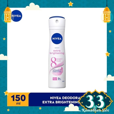 NIVEA Extra Whitening Deodorant Spray 150ml