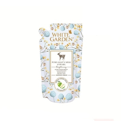 White Garden Shower Cream Pure Goat's Milk & Pearl Refill 900ml