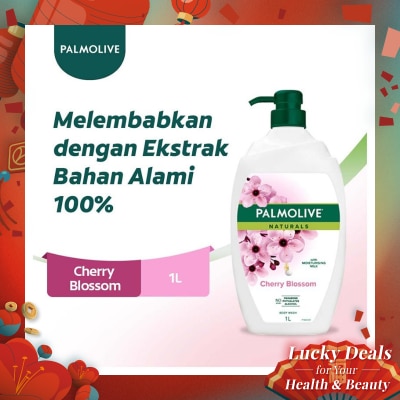 PALMOLIVE Palmolive Naturals Shower Gel Cherry Blossom 1L - Sabun Mandi Cair