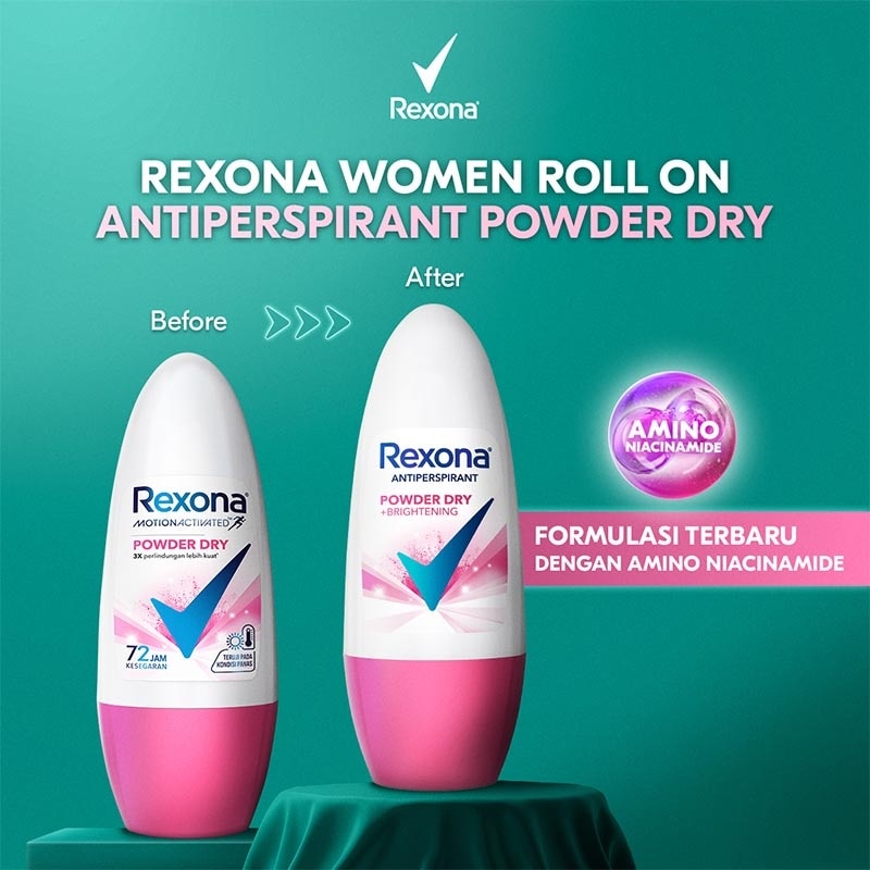 Women Deodorant Anti-Perspirant Roll On Powder Dry 45ml