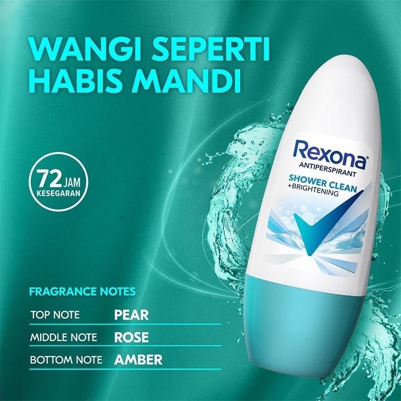 Women Deodorant Anti-Perspirant Roll On Shower Clean 45ml