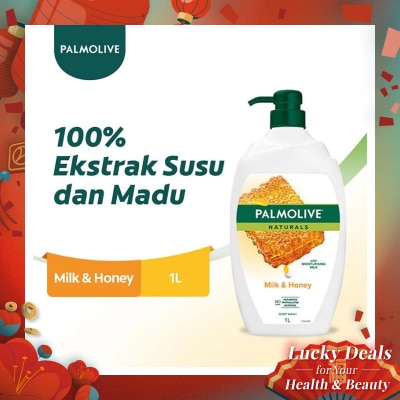 PALMOLIVE Palmolive Naturals Shower Gel Milk & Honey 1L - Sabun Mandi Cair