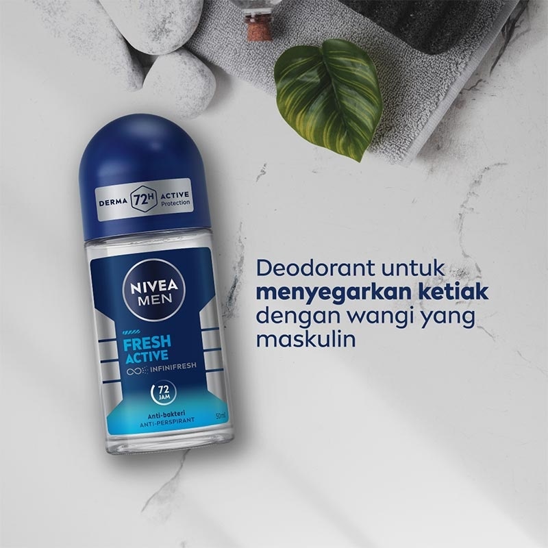 Nivea Men Deodorant Roll On Fresh Active 50ml