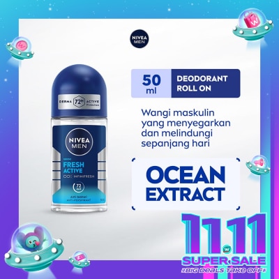NIVEA Nivea Men Deodorant Roll On Fresh Active 50ml