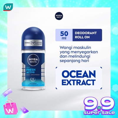 NIVEA Nivea Men Deodorant Roll On Fresh Active 50ml