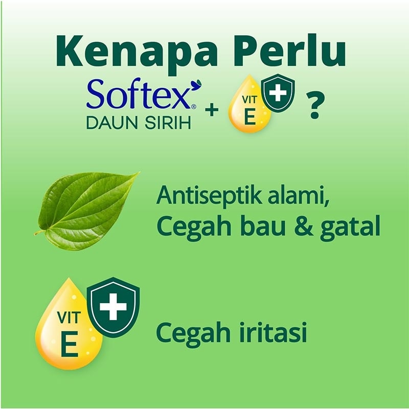 Softex Pantyliner Daun Sirih 50s