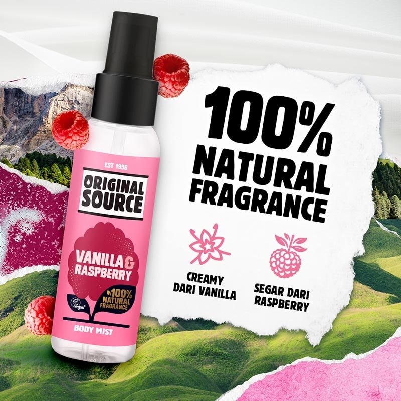 Original Source Body Mist Vanilla Raspberry 100ml