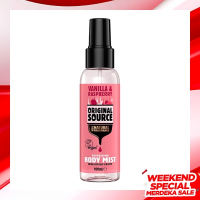 ORIGINAL SOURCE Original Source Body Mist Vanilla Raspberry 100ml