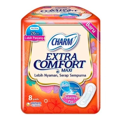 CHARM Extra Comfort Maxi 26cm No Wing 8'S