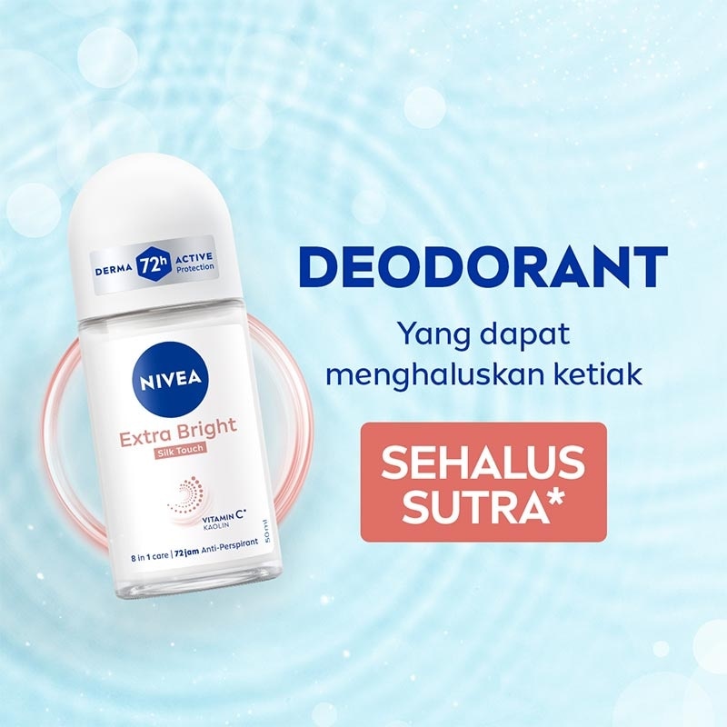 Nivea Deodorant Brightening Silk Touch - Roll On Nivea 50ml