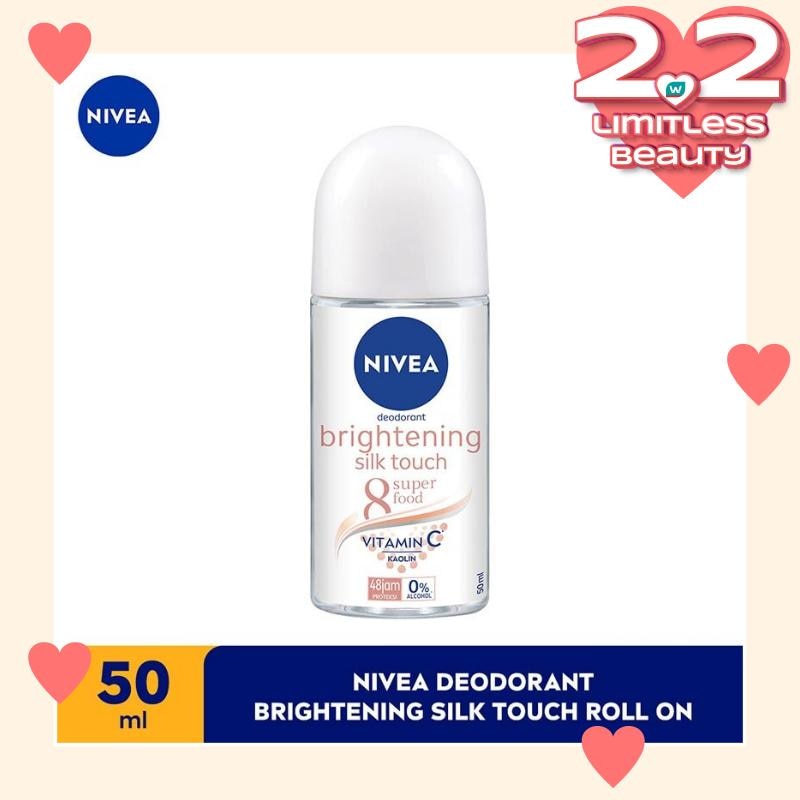 Promo Harga Nivea Deo Roll On Whitening Silk Touch 50 ml - Watsons