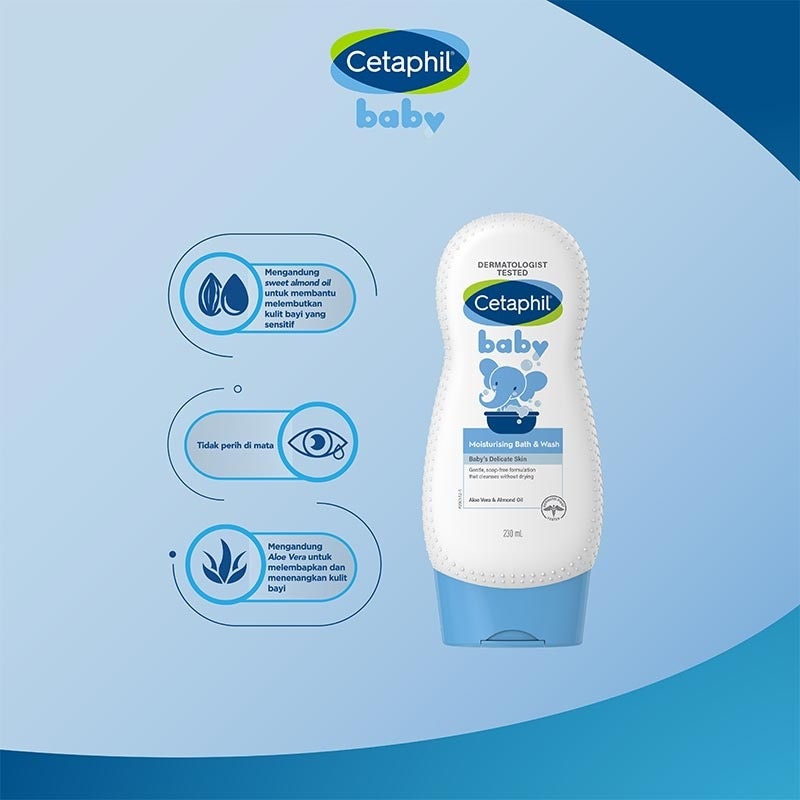 Cetaphil Baby Moisturizing Bath & Wash 230ml