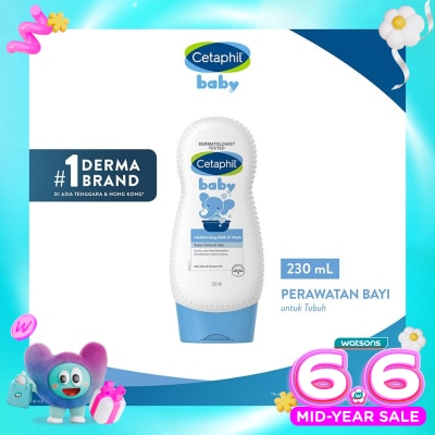 CETAPHIL - Cetaphil Baby Moisturizing Bath & Wash 230ml