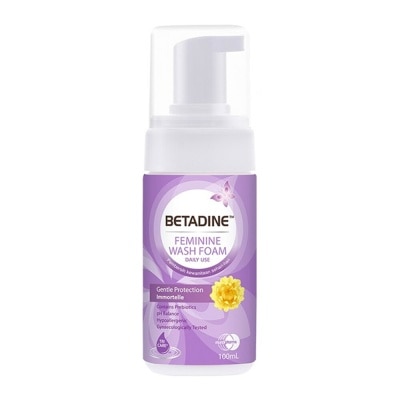 BETADINE Betadine Feminine Wash Foam Gentle Protection Immortelle 100 ml