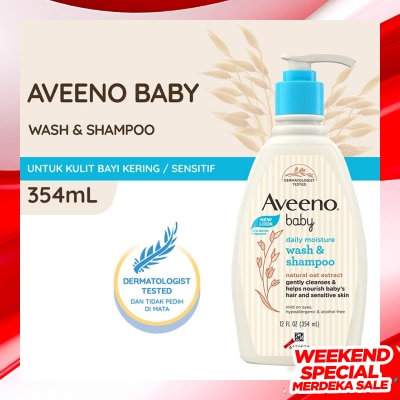 AVEENO Aveeno Baby Daily Moisture Wash & Shampoo 354ml